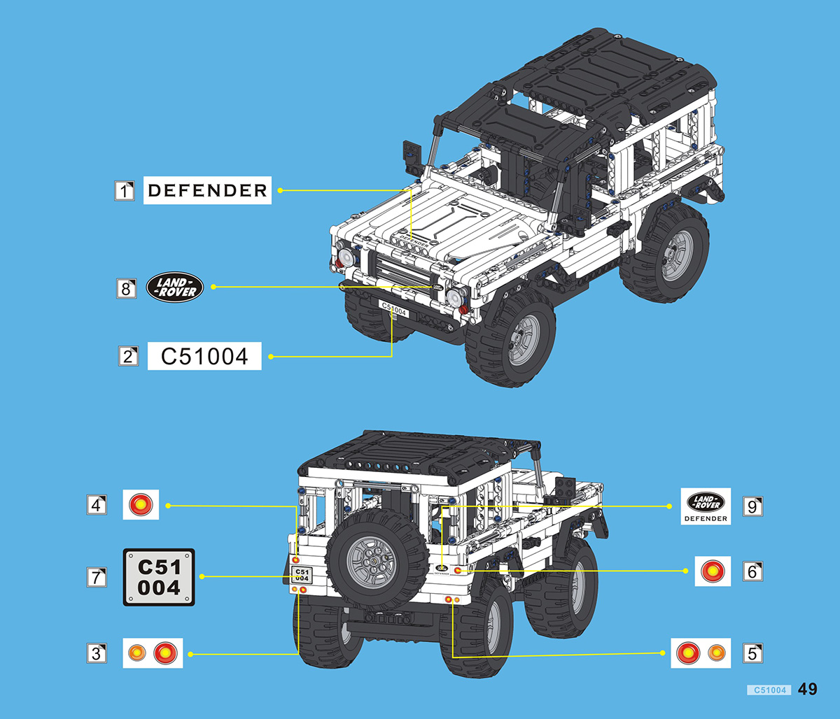 binnen paniek Verknald bestuurbare auto voor beginners: Radiografische bestuurbare Land Rover  Jeep, met bouwstenen van LEGO!