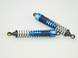108004 Schokdemper aluminium blauw geanodiseerd, 2 stuks