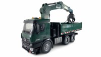 Mercedes-Benz Arocs kraanwagen met kantelbak kipper RTR groen