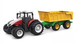 Bestuurbare tractor met dumptrailer schaal 1 op 24 RTR