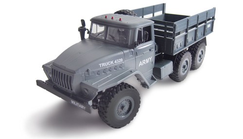Ural 4320 militaire vrachtwagen 6WD 1op 12 RTR, grijs