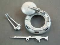 Metalen luik en MG Set voor Panzer Tiger 1 - rc tank onderdeel