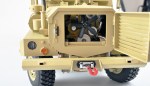 Amerikaans militair leger voertuig MRAP 6x6 1 op 12 RTR met licht, geluid en rook